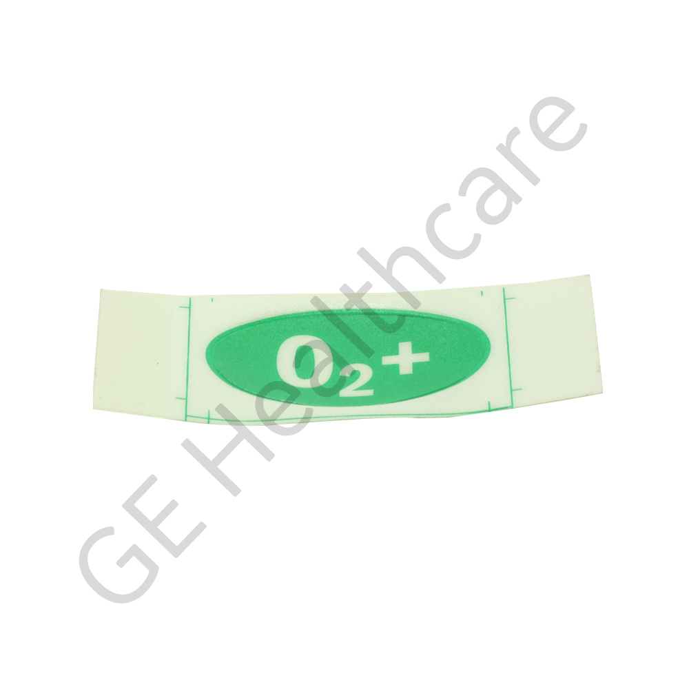 Label - Button Oxygen Flush - Able O₂ + Green Label - Button Oxygen Flush - Able O₂ + Green