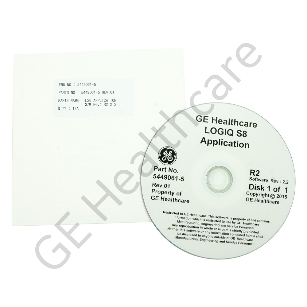 LOGIQ S8 R2.2.2 Application Software LOGIQ S8 R2.2.2 Application Software